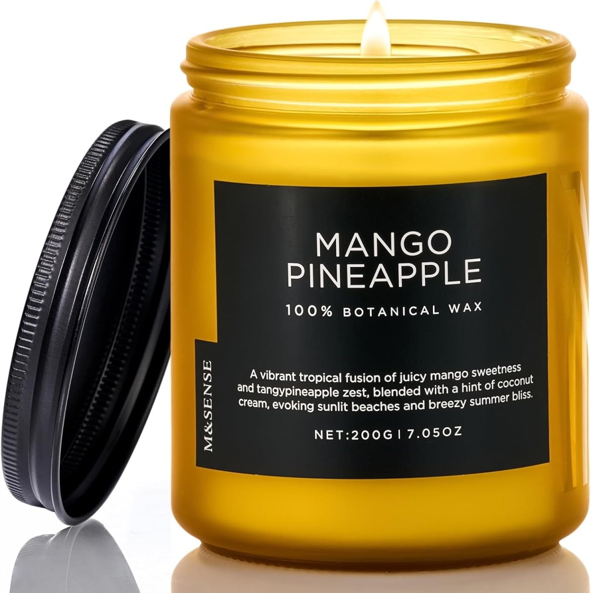 M&amp;SENSE Eucalyptus &amp; Mint Soy Candles for Home Scented, 11.6oz 70 Hour Burn Aromatherapy Candle Gift for Stress Relief, Meditation, Yoga, Relaxing SPA, Reusable Jar for Men and Women - Homesidy.com