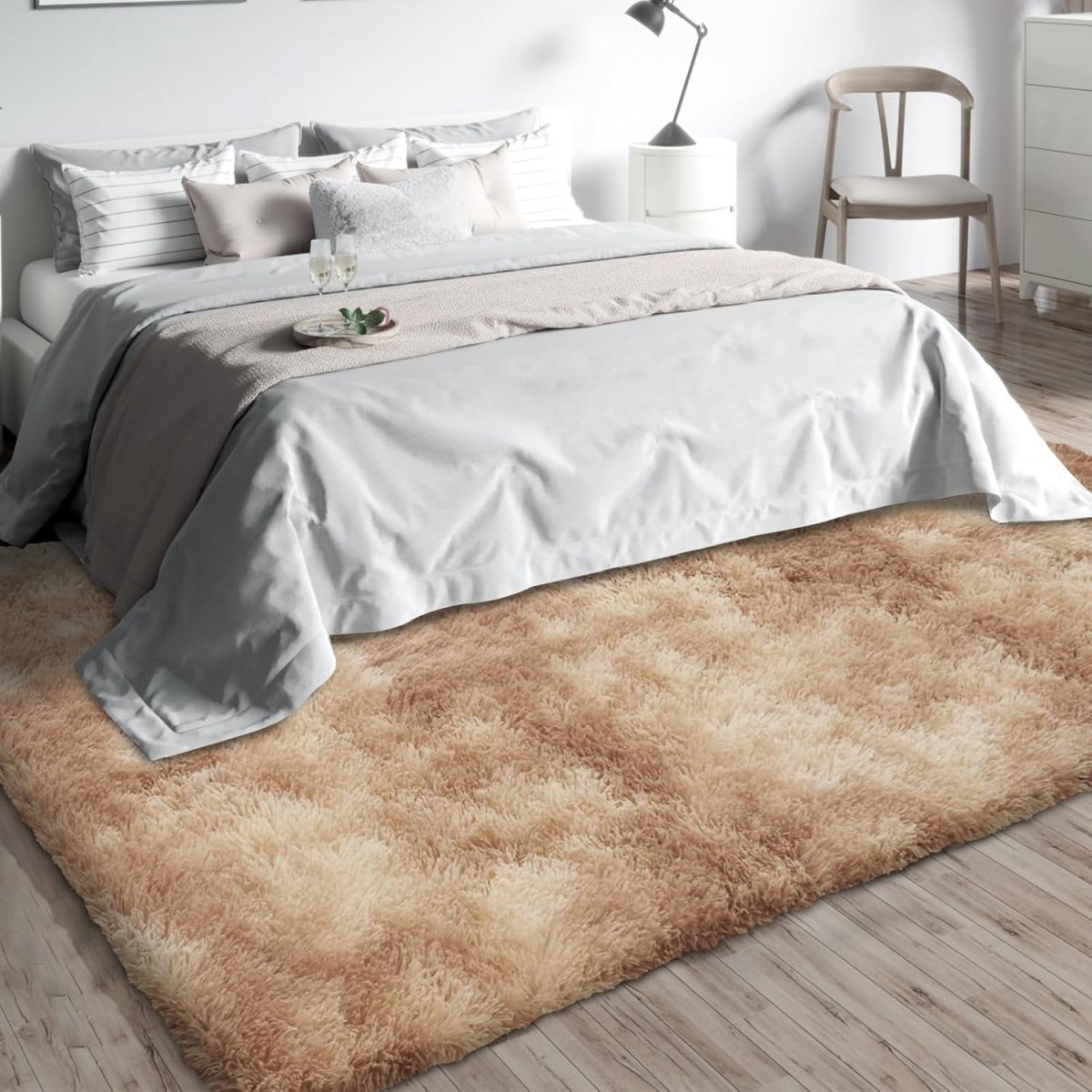 Shag Area Rugs for Bedroom Living Room,4X6 Ultra Soft Fluffy Area Rugs for Dorm, Indoor Carpet Nursery Rugs for Kids Girls Room Home Decor,Pink - Homesidy.com