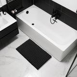 Yimobra Bathroom Rugs Non Slip Washable - Ultra Soft Absorbent Chenille Bath Mat, Quick Dry Shaggy Floor Carpet for Tub Shower, Gray Home Decor Accessories, 24x17 Inch - Homesidy.com