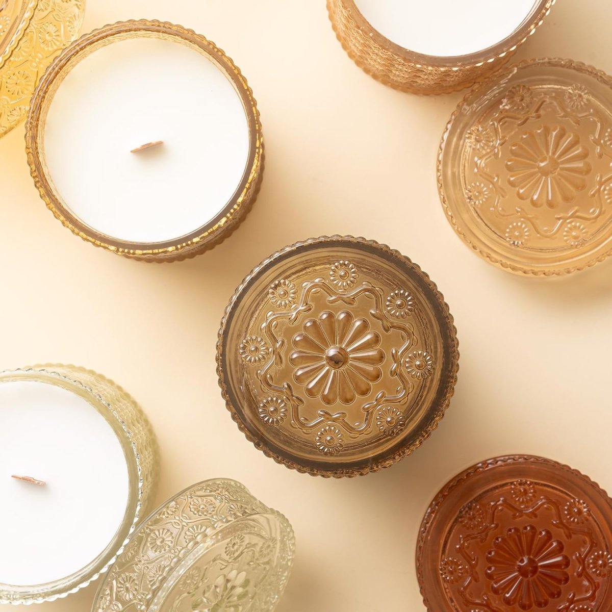 LA JOLIE MUSE Sahara Amber Candle – Bergamot, Clove &amp; Amber | 12 oz Large 2 - Wick Soy Wax Candle | 60 Hours Clean Burn | Gift - Ready for Hosts &amp; Gatherings | Elegant Home Décor - Homesidy.com