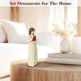 Cuayaes Reading Thinker Statue Book Lover Gifts for Women Readers, Graduates, Students, Teachers, Bookshelf Decor Aesthetic Sculpture Home Decor for Shelves Desk Office Living Room - Homesidy.com