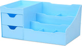 Uncluttered Designs Large Black Vanity Organizer - Countertop Mens Organizer With Drawers for Cologne, Deodorant, Beard, Shaving Lotion, Perfume &amp; Skincare - Perfect for Bathroom &amp; Bedroom Storage - Homesidy.com