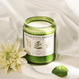 Eucalyptus &amp; Mint Candles for Home Scented, 20 Hours Burn Soy Candle Gift for Women Stress Relief, Meditation, Yoga, Relaxing, Natural Soy Wax for Men and Women, 4oz - Homesidy.com