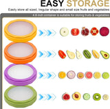 Winb Set of 4 Reusable Fruit and Veggie Savers - Ideal for Avocados, Tomatoes, Apples, Garlic, Onions, and More - Homesidy.com