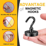 DIYMAG Garage Storage Hooks 6 Pack, 30lbs 2025 Cruise Cabin Ship Essentials N52 Magnetic Hook Heavy Duty Strong Wall Mount Magnets Fridge for Classroom Wall Mount Kitchen Grills Silver - Homesidy.com