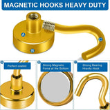 LOVIMAG Magnetic Hooks, 12 Pack 30lbs Magnet Hook 2025 Cruise Cabin Ship Essentials Heavy Duty Strong Magnets Refrigerator Fridge Hanging for Classroom Beach Vacation Kitchen Grills Home (Black) - Homesidy.com