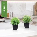 Der Rose 4 Pack Fake Plants Mini Artificial Greenery Potted Plants for Home Decor Indoor Office Table Room Farmhouse Bathroom Decor - Homesidy.com