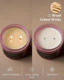 M&amp;SENSE Eucalyptus &amp; Mint Soy Candles for Home Scented, 11.6oz 70 Hour Burn Aromatherapy Candle Gift for Stress Relief, Meditation, Yoga, Relaxing SPA, Reusable Jar for Men and Women - Homesidy.com