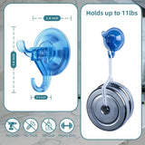 Antimbee 3 Pack Suction Cup Hooks, Clear Suction Cup Hanger, Removable Small Suction Cups for Shower, Bathroom, Glass, Door, Windows, Kitchen - Max Hanging up to 11 lbs on Smooth Surface - Homesidy.com