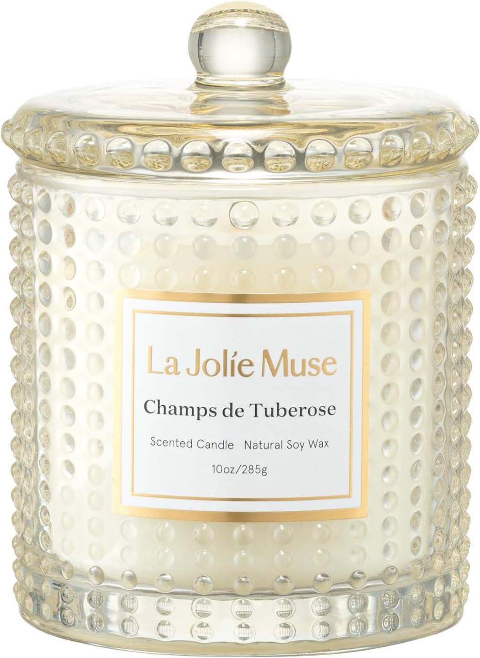 LA JOLIE MUSE Christmas Candle | Ruby Berry Bliss | Mandarin Cranberry &amp; Plum | 10 oz Festive Candle | 55 Hours Clean Burn | Gift for Women &amp; Family - Homesidy.com