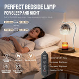 GEEZO Fragrance Candle Warmer Lamp，Electric Candle Warmer with Timer &amp; Dimmer，Mom Christmas Birthday Gifts for Women, House Warming Gifts New Home Bedroom Decor - Homesidy.com