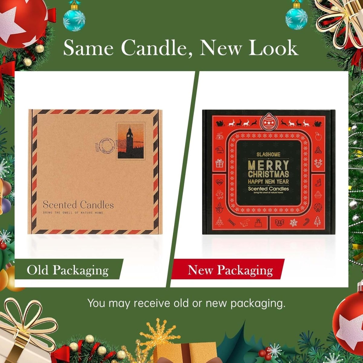 Winter Candle Gift Set, 4 Pack 7 oz Soy Scented Candles for Home, Christmas, Holiday &amp; Birthday Gifts for Women &amp; Men, Includes Hello Winter, Pine &amp; Cedarwood, Hot Cocoa, and Vanilla Cupcake - Homesidy.com