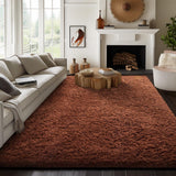 Ophanie Area Rugs for Living Room Bedroom, Upgrade Non - Slip Fluffy Soft Grey Shag Carpet, Indoor Floor Gray 4x6 Fuzzy Shaggy Living Room Plush Rug for Kids Home Dorm Decor Aesthetic - Homesidy.com