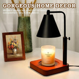 Modern Candle Warmer Lamp with Timer, Dimmable Candle Lamp Warmer, Men Women Christmas Birthday Gifts, Black Candle Warmer, Adjustable Candle Light Warmer, Cozy Living Room Bedroom Home Decor - Homesidy.com