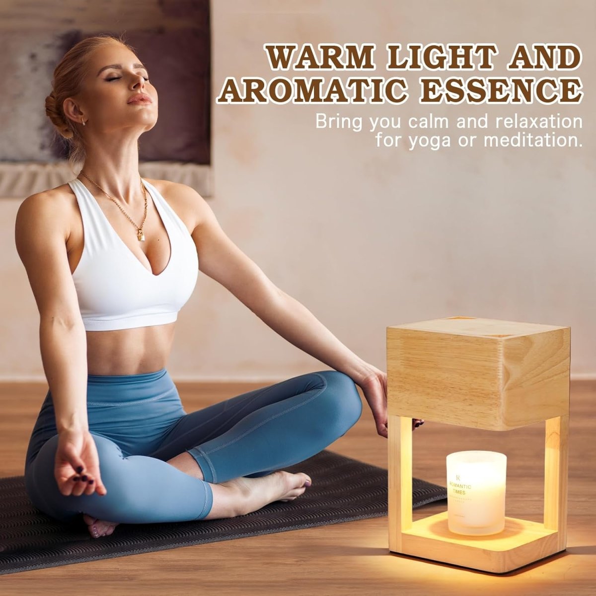 Modern Candle Warmer Lamp with Timer, Dimmable Candle Lamp Warmer, Men Women Christmas Birthday Gifts, Black Candle Warmer, Adjustable Candle Light Warmer, Cozy Living Room Bedroom Home Decor - Homesidy.com