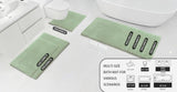 MINIDEAR Bathroom Rugs 24x17 Light Grey - Thick Elastic Foam Bath Mat, Ultra Soft &amp; Plush Fluffy, Non - Slip, Quick Dry, Absorbent Washable Floor Microfiber Mat for Tub, Home Decor Accessories - Homesidy.com