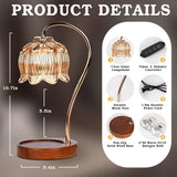 GEEZO Fragrance Candle Warmer Lamp，Electric Candle Warmer with Timer &amp; Dimmer，Mom Christmas Birthday Gifts for Women, House Warming Gifts New Home Bedroom Decor - Homesidy.com