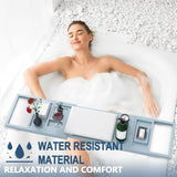 Premium Bathtub Tray Caddy, Expandable Bath Tray, Unique House Warming Gifts, New Home, Anniversary and Wedding Gifts for Couple, Bridal Shower Gift for Women - Homesidy.com