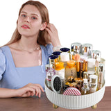 funest Makeup Perfume Organizer, 360 Degree Rotating Lazy Susan Cosmetic Desk Storage Lotions Display Case Round Tray with Large Capacity, for your Jewelry - Homesidy.com