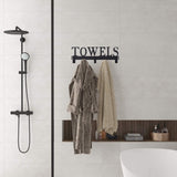 Kuhome Over The Door Hooks, Towel Holder for Bathroom, Door Mount Towel Rack Towel Hooks for Bedroom Beach Towels Bathrobe Wall Mount Hang on The Door Cabinet Cupboard Metal Sandblasted (Black) - Homesidy.com