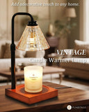 Modern Candle Warmer Lamp with Timer, Dimmable Candle Lamp Warmer, Men Women Christmas Birthday Gifts, Black Candle Warmer, Adjustable Candle Light Warmer, Cozy Living Room Bedroom Home Decor - Homesidy.com