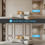 Art3d Pre - Cut Wall Molding Set of 6 pcs, Ready - to - Assemble Wainscoting Panels for Interior Wall Décor Living Room Bedroom Accent Wall - Installed with Glue, 3 Top 3 Bottom - Homesidy.com