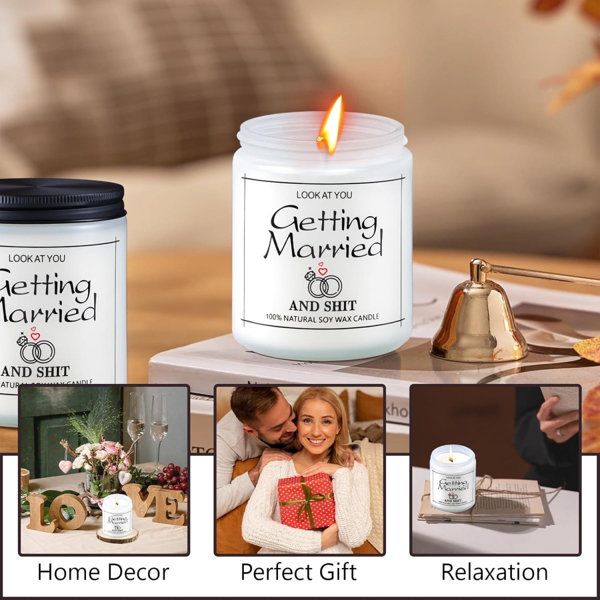 Niviy Gifts for Women, Christmas Scented Candle Stocking Stuffers, Valentines Galentines Day Gifts, Funny Candle for Women, Sister Christmas Gift for Sisters, Friend Cute Birthday Anniversary 7oz - Homesidy.com