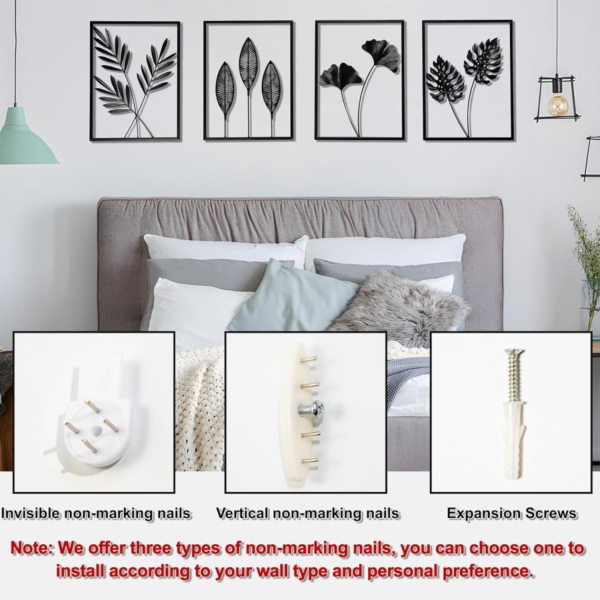 QXSXKJ Black Metal Wall Decor Framed, 3d Modern Metal Wall Art with Light, Minimalist Abstract Black Line Art DéCor, 4 Piece Home Art for Living Room Bedroom Bathroom - Homesidy.com