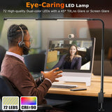 Airlonv LED Desk Lamp for Office Home, Eye - Caring Desk Light with Stepless Dimming Adjustable Flexible Gooseneck, 10W USB Adapter Desk Lamp with Clamp for Reading, Study, Workbench (Black) - Homesidy.com