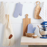 KITCHENAID Ribbed Soft Silicone Oven Mitt 2 - Pack Set, 7.5&34;x13&34;, Milkshake - Homesidy.com