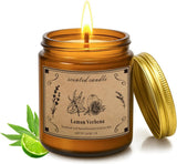 Candles for Home Scented, 16oz Large Soy Wax Lavender Scented Candle, 100 Hour Burn Time, Aromatherapy Candle, Ideal for Christmas, Anniversary, Birthday Gift - Homesidy.com