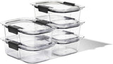 Rubbermaid Brilliance BPA - Free Airtight Food Storage Containers, 24 - Piece Set, Easy for Meal Prep, Lunch &amp; Leftovers - Homesidy.com
