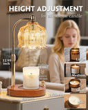 Modern Candle Warmer Lamp with Timer, Dimmable Candle Lamp Warmer, Men Women Christmas Birthday Gifts, Black Candle Warmer, Adjustable Candle Light Warmer, Cozy Living Room Bedroom Home Decor - Homesidy.com