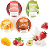 Winb Set of 4 Reusable Fruit and Veggie Savers - Ideal for Avocados, Tomatoes, Apples, Garlic, Onions, and More - Homesidy.com