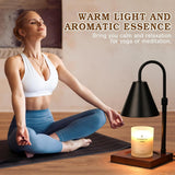 Modern Candle Warmer Lamp with Timer, Dimmable Candle Lamp Warmer, Men Women Christmas Birthday Gifts, Black Candle Warmer, Adjustable Candle Light Warmer, Cozy Living Room Bedroom Home Decor - Homesidy.com
