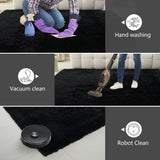 Shag Area Rugs for Bedroom Living Room,4X6 Ultra Soft Fluffy Area Rugs for Dorm, Indoor Carpet Nursery Rugs for Kids Girls Room Home Decor,Pink - Homesidy.com