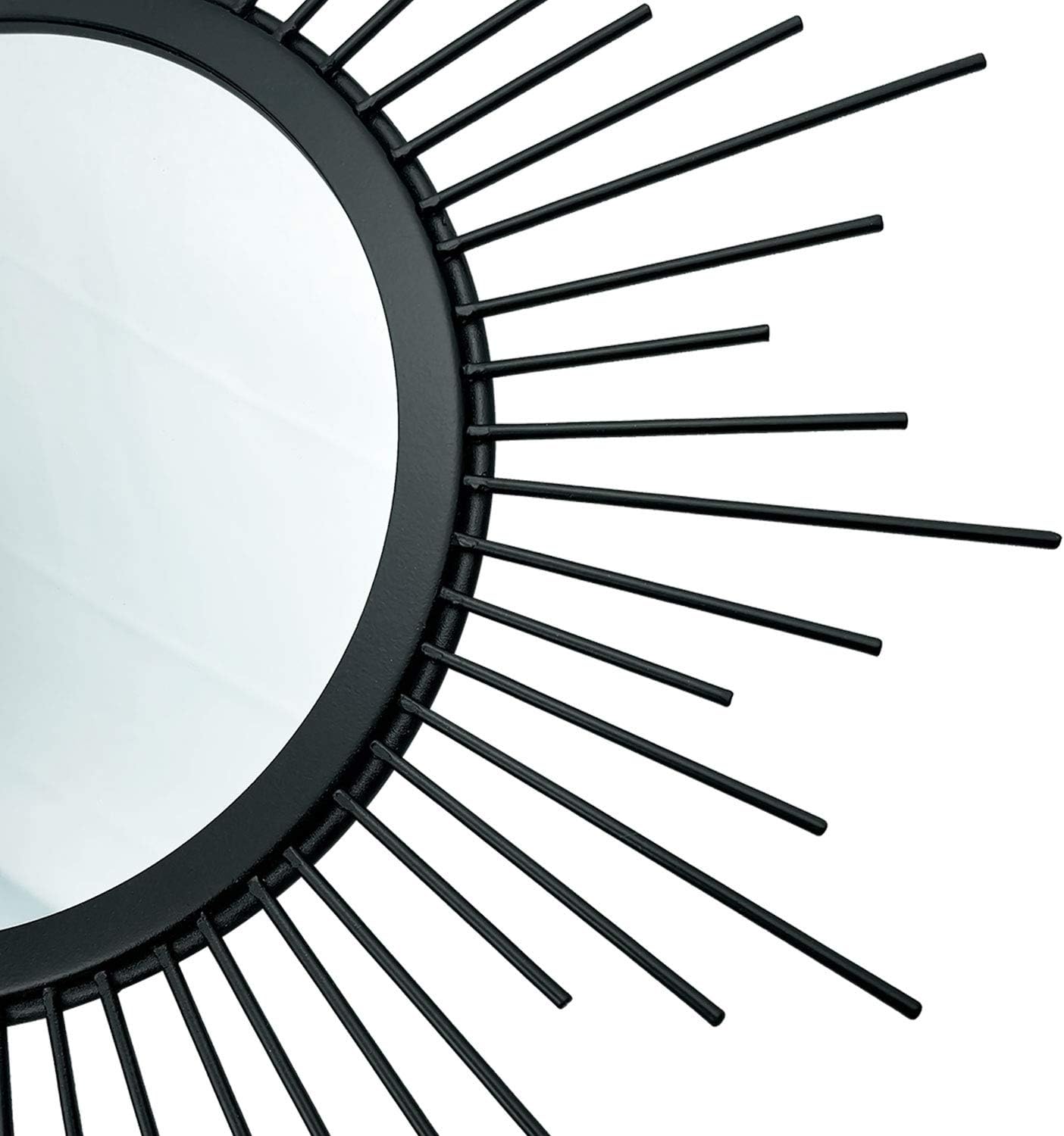 3 Pack Metal Mirrors for Wall Sunburst Wall Mirrors Home Décor Decorative Hanging Wall Art for Living Room Bedroom Entryway (Gold, Flower Sunburst) - Homesidy.com