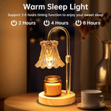 GEEZO Fragrance Candle Warmer Lamp，Electric Candle Warmer with Timer &amp; Dimmer，Mom Christmas Birthday Gifts for Women, House Warming Gifts New Home Bedroom Decor - Homesidy.com