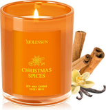 Balsam Cedar Candle, 10oz Soy Scented Candle for Home, Christmas Birthday &amp; Holiday Gifts for Women &amp; Men, Long Lasting 50 Hour Clean Non - Toxic Burn, Elegant Winter &amp; Christmas Festive Home Decor - Homesidy.com