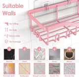 NESOMI Shower Caddy Adhesive Shower Organizer 7 - Pack, Rustproof Stainless Steel Bathroom Shelves, Large Capacity No - Drill Rack Storage Accessories with Soap Dish Toothbrush Holder &amp;24 Hooks Home Decor - Homesidy.com