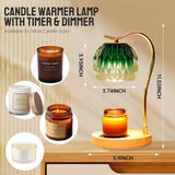 GEEZO Fragrance Candle Warmer Lamp，Electric Candle Warmer with Timer &amp; Dimmer，Mom Christmas Birthday Gifts for Women, House Warming Gifts New Home Bedroom Decor - Homesidy.com