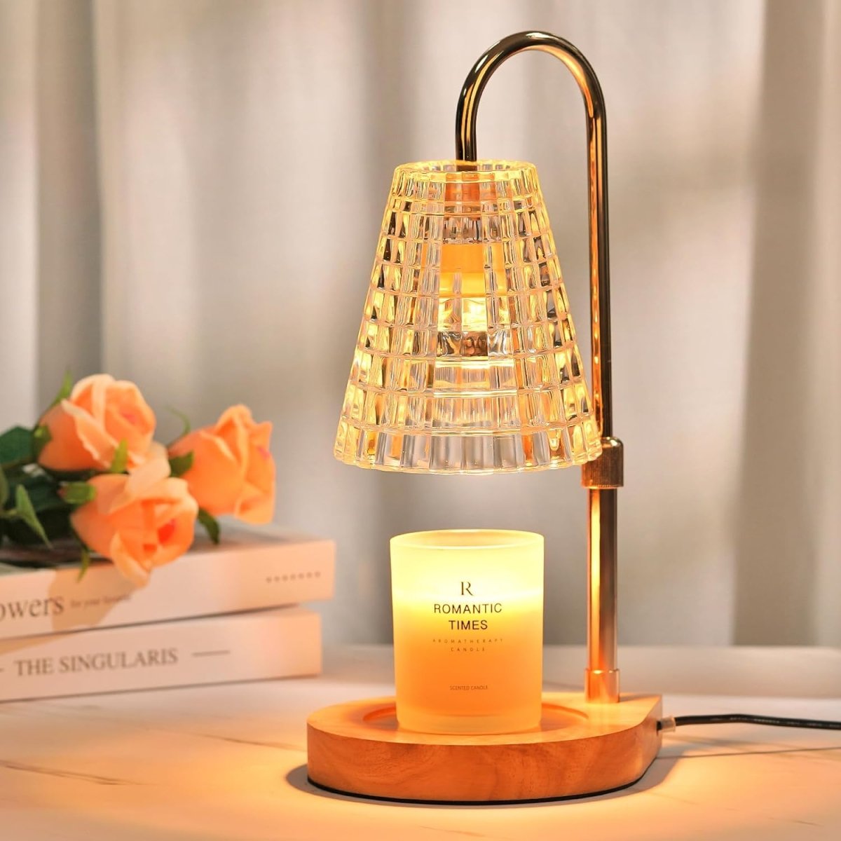 Modern Candle Warmer Lamp with Timer, Dimmable Candle Lamp Warmer, Men Women Christmas Birthday Gifts, Black Candle Warmer, Adjustable Candle Light Warmer, Cozy Living Room Bedroom Home Decor - Homesidy.com