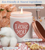 Merry Christmas Candles with Warmer LED, Christmas Decor Gifts Winter Candle with Pine Wood Spice Scents, Cypress Candle Over 40 Hours Burn Time, Home Decorations Indoor, 100% Soy Wax,White - Homesidy.com
