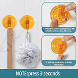 Antimbee 3 Pack Suction Cup Hooks, Clear Suction Cup Hanger, Removable Small Suction Cups for Shower, Bathroom, Glass, Door, Windows, Kitchen - Max Hanging up to 11 lbs on Smooth Surface - Homesidy.com
