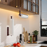 ASTOFLI Paper Towel Holder Under Cabinet No Drilling, Self Adhesive Paper Towel Holder Wall Mount for Kitchen Rack, Under Counter Napin Holder No Drill, 304 Stainless Steel Matte Black - Homesidy.com
