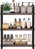HNRLOY Bathroom Counter Organizer,Bathroom Countertop Organizer,Counter Shelf,Countertop Storage,Organization and Storage,Makeup Shelf,Sink Caddy(Brown 3 Tier) - Homesidy.com