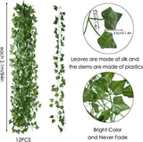 Freyalife Fake Vines for Room Decor(12 Pack 84 Feet) Aesthetic Artificial Plant Ivy Leaves Hanging Greenery Garlands for Home Bedroom Wall Wedding Christmas Party Office Patio Outdoor Garden Décor - Homesidy.com