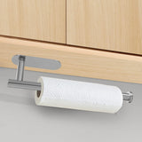DEKAVA Paper Towel Holder Under Cabinet Wall Mount for Kitchen Towel, Self - Adhesive Bar, Rack, SUS304 Stainless Steel 13 inch (BlackA, 1) - Homesidy.com