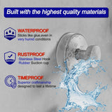 Bntuk Suction Cup Hooks for Shower, Removable Towel Hooks for Bathroom Window Glass Door Wall, Bath Robe Looafh Wreath Hook for Hanging - 2 Pack, Black - Homesidy.com