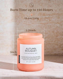 M&amp;SENSE Ode to Winter Soy Candles Strong Scented, 2 Wick Jar Candle 19.4oz 110 Hour Long Lasting, Lavender Sandalwood Organic Natural Aromatherapy Candle Gifts Bedroom Bathroom Home Decor - Homesidy.com